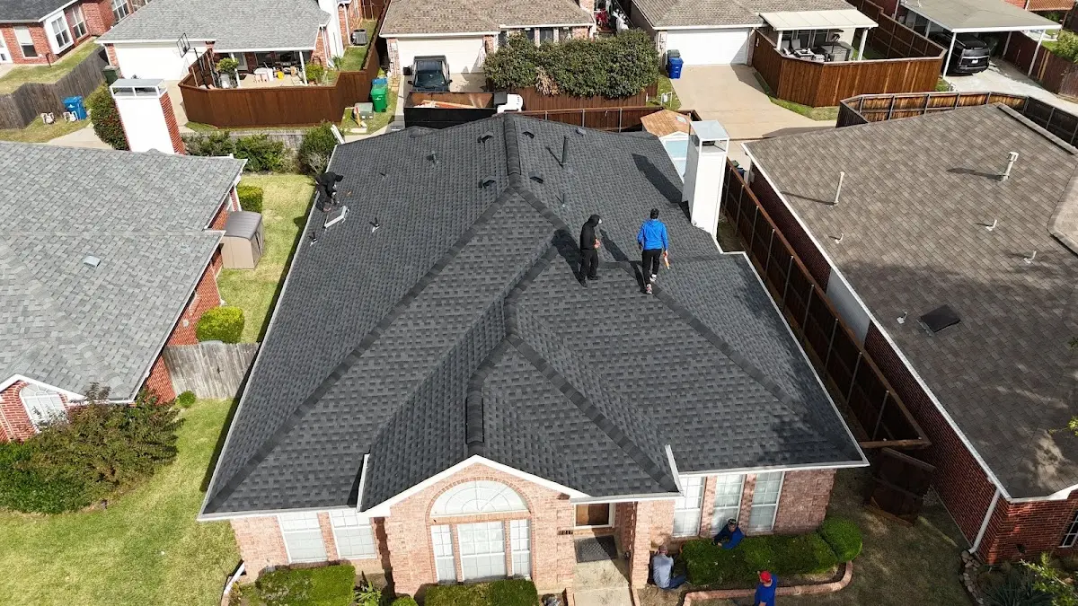 Commercial Roofing work in progress on a Hillcrest Heights property